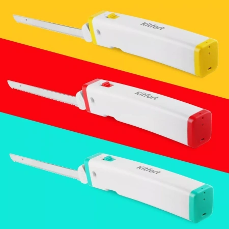 Электронож Kitfort KT-4073-2 (бело-зеленый)