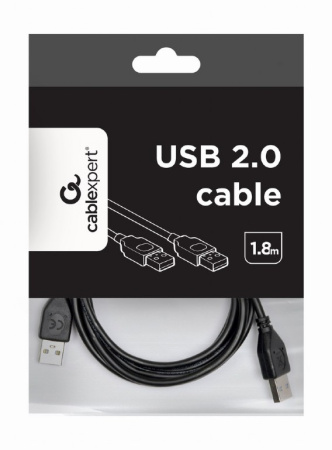 Кабель Cablexpert USB2.0 AM-AM CCP-USB2-AMAM-6 (1.8 м, черный)