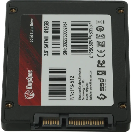 Внутренний SSD KingSpec P3-512 512GB