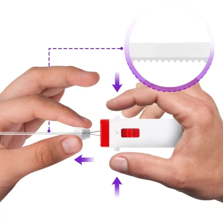Электронож Kitfort KT-4073-1 (бело-малиновый)