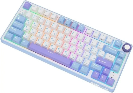  Клавиатура Royal Kludge R75 RGB Taro Milk (RK Silver)