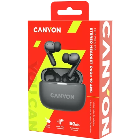 Наушники Canyon OnGo 10 ANC TWS-10 (черный)