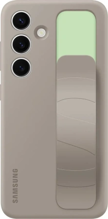 Чехол-накладка Samsung Standing Grip Case S24+ (серо-коричневый)