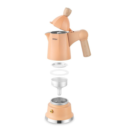 Кофеварка гейзерная Kitfort KT-7152-2 (персиковый)