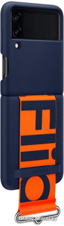 Чехол Samsung Silicone Cover with Strap для FLIP3, Navy