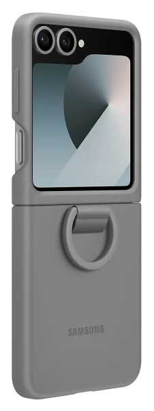 Чехол Samsung Silicone Case Flip 6 (серый)
