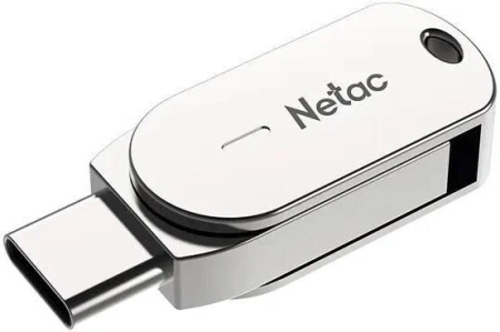 Флешка Netac U785C 32GB USB 3.2+TypeC NT03U785C-032G-32PN (серебристый)