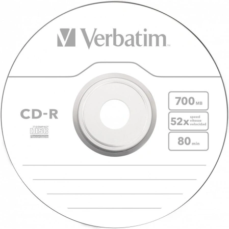Набор дисков CD-R Verbatim 700Mb 52x 43415 (10 шт.)