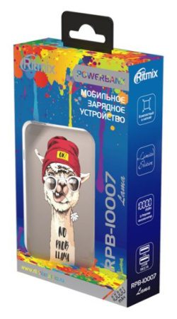 Внешний аккумулятор Ritmix RPB-10007 (лама)