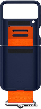 Чехол Samsung Silicone Cover with Strap для FLIP3, Navy