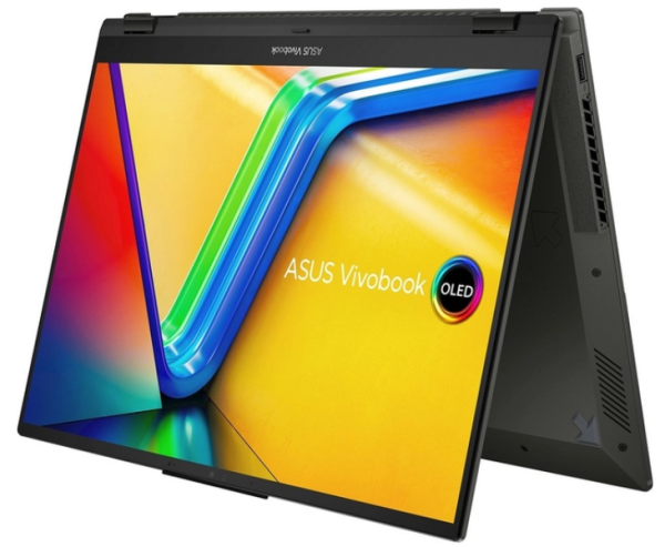 Ноутбук ASUS Vivobook S 16 Flip/ TP3604VA-MY043W/ i5-13500H/ 16 3.2К OLED 400nits Touch/ HD Graphics/ 16GB/ 512GB/ W11H/ noODD/ Midnight Black