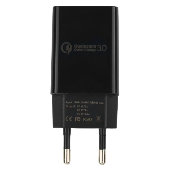 Сетевое зарядное Cablexpert MP3A-PC-17 (USB Type-A, 18Вт, черный)