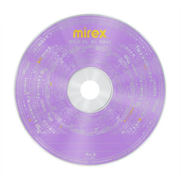 Диск BD-R Mirex Dual Layer 50Gb 6х (1 шт, двухслойный)