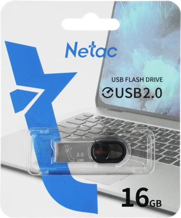 Флешка 16GB Netac UM2 USB 2.0 NT03UM2N-016G-20BK