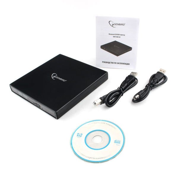 Внешний DVD привод Gembird DVD-USB-02 (USB)