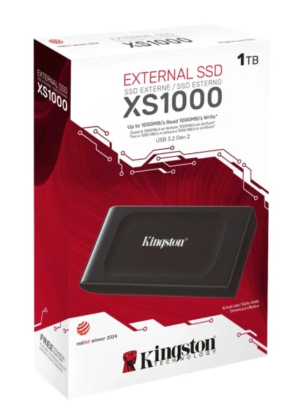 Внешний SSD-накопитель Kingston XS1000 1TB SXS1000/1000GA (черный)