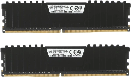 Оперативная память Corsair 2x16ГБ Vengeance LPX DDR4 CMK32GX4M2E3200C16 (3200МГц)
