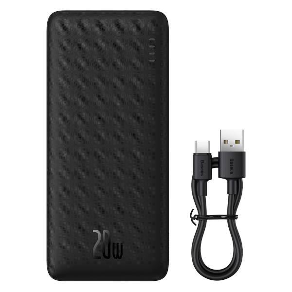 Портативное зарядное устройство Baseus Airpow 20000mAh (20W, черный)
