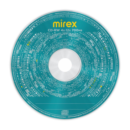 Диск CD-RW Mirex 700Mb 12x в конверте (1 шт)