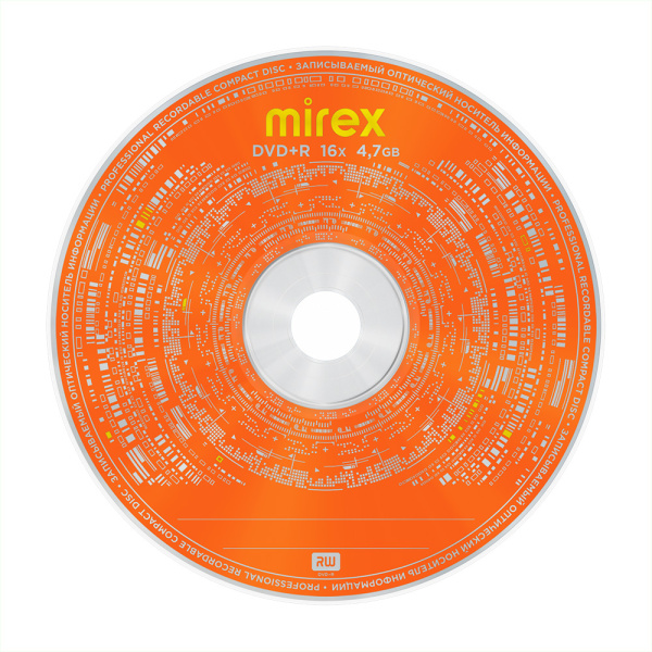 DVD+R диск Mirex 4.7Gb 16x UL130013A1T (50 шт)