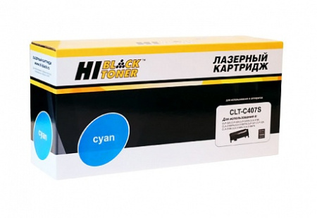 Тонер-картридж Hi-Black (HB-CLT-C407S) для Samsung CLP-320/320n/325/CLX-3185, C, 1K