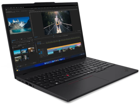 Ноутбук Lenovo ThinkPad T16 Gen 3 16.0" 1920 x 1200, IPS, 60 Гц, Intel Core Ultra 7 155H, 16 ГБ DDR5, SSD 1024 ГБ, видеокарта встроенная, Windows 11 Home, цвет крышки черный, аккумулятор 52.5 Вт·ч
