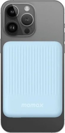Портативное зарядное устройство Momax Q.MAG Minimal IP122 5000mAh (Type-C, 15W, голубой)