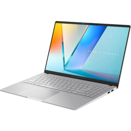 Ноутбук ASUS Vivobook S 15 OLED/ S5507QA-MA006W/ X ELITE/ 15.6" 2880 x 1620 OLED 16:9 120Hz/ Adreno iGPU/ 16GB/ 1TB/ W11H/ noODD/ Cool Silver