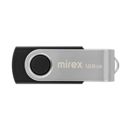 Флешка 128GB Mirex Color Blade Swivel Rubber USB 2.0 13600-FMURS128 (черный)