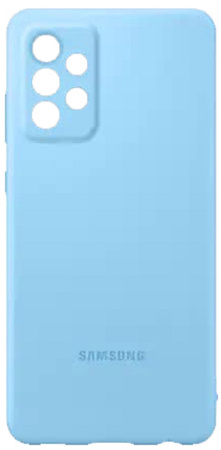 Чехол Samsung Silicone Cover для Galaxy A72 (Blue) EF-PA725TLEGRU