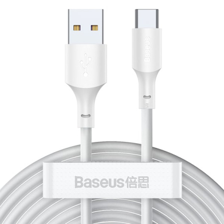 Набор кабелей Baseus Simple Wisdom Data Cable Kit USB to Type-C, 2шт., 1.5м, белый
