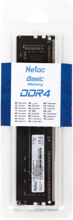 Оперативная память Netac Basic 4GB DDR4 NTBSD4P26SP-04 (2666МГц)