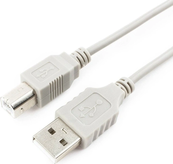 Кабель Cablexpert Type-A/Type-B (USB2.0, 3м, серый)