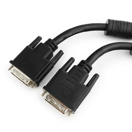Кабель DVI Cablexpert CC-DVI2L-BK-6 (М-М, 1.8м, черный)