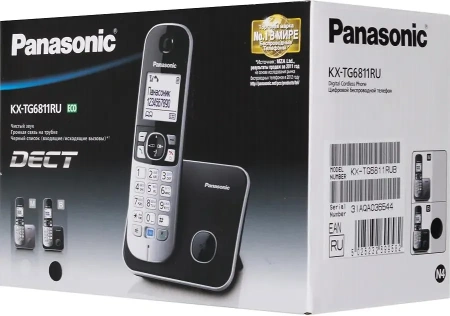 Радиотелефон Panasonic KX-TG6811RUB (черный)