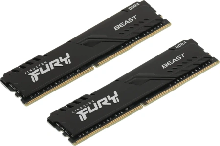 Оперативная память Kingston 2x16GB FURY Beast DDR4 KF432C16BBK2/32 (3200МГц, XMP)