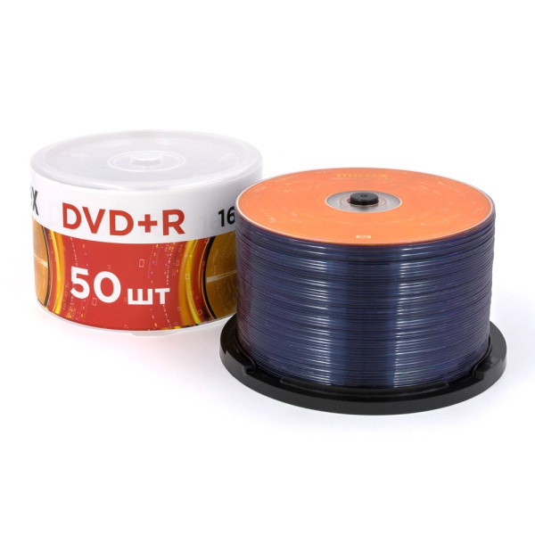 DVD+R диск Mirex Brand 4.7Gb 16x UL130013A1B (50 шт.)