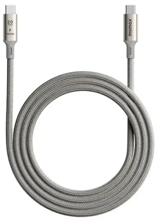 Кабель Momax Elite DC31L (Type-C, 1м, серый)