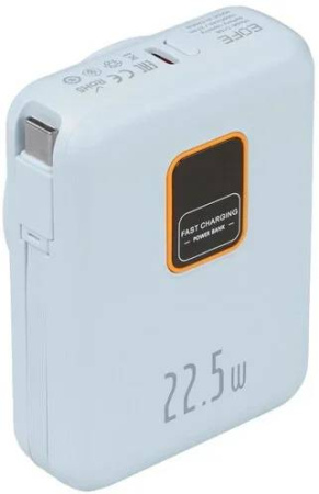 Внешний аккумулятор EOFE G108 10000mAh (Type-C, 22.5W, голубой)