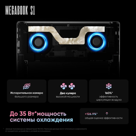 Ноутбук TECNO Megabook S1 (S15AM) 16GB/512GB (i5-1240P) Grey (Windows 11H)
