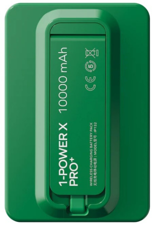 Портативное зарядное устройство Momax 1-Power X Pro+ Magnetic IP132 10000mAh (Type-C, 20W, зеленый)