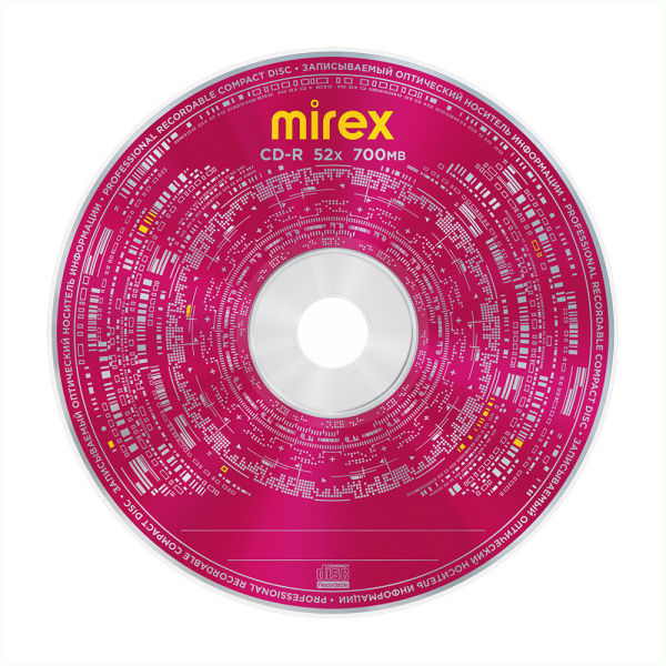 CD-R диск Mirex 700Mb 52x UL120052A8S Slim case