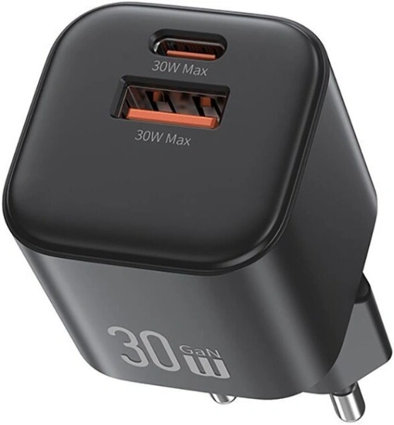 Сетевое зарядное Usams CC263 30W GaN (черный)