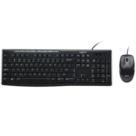 Клавиатура + мышь Logitech MK200 920-002694 (черный)