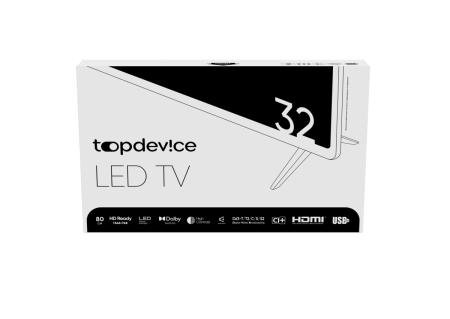 Телевизор Topdevice TDTV32BN02H_BK (32", 1366x768 (HD), 60 Гц, черный)