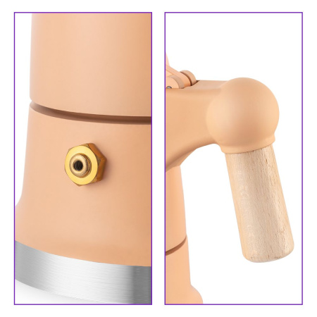 Кофеварка гейзерная Kitfort KT-7152-2 (персиковый)