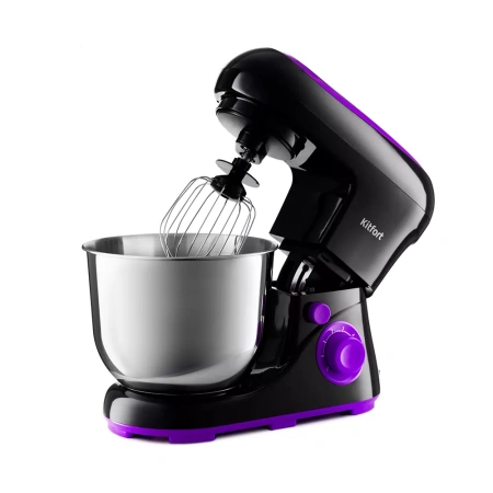 Планетарный миксер Kitfort KT-3046-1 (черно-фиолетовый)