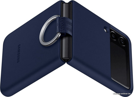 Чехол Samsung Silicone Cover with Ring для FLIP3, Navy