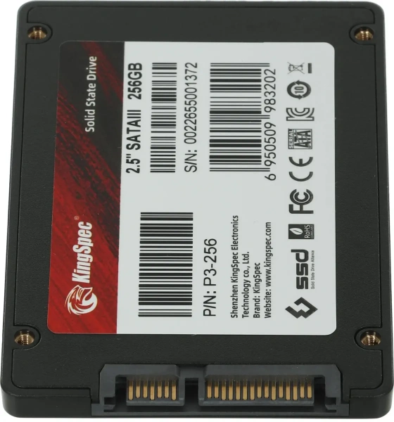 Внутренний SSD-накопитель KingSpec P3-256 256GB