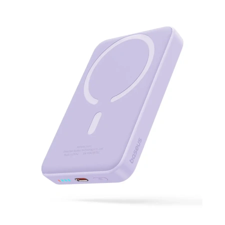 Внешний аккумулятор Baseus Magnetic Mini Air 10000mAh PPCXM10A (20W, сиреневый)